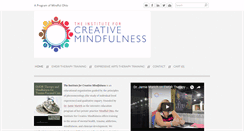Desktop Screenshot of instituteforcreativemindfulness.com